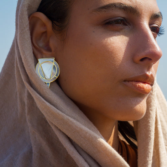 CARAL EARRINGS MOTHER OF PEARL