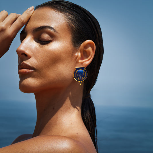 CARAL EARRINGS DUMORTIERITE