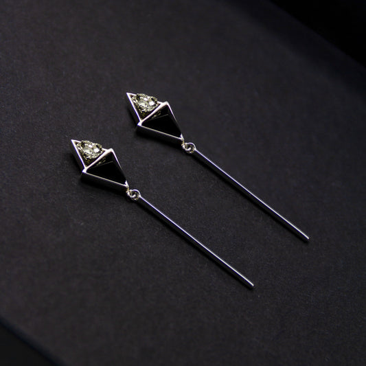 CHUNTU EARRINGS ONYX