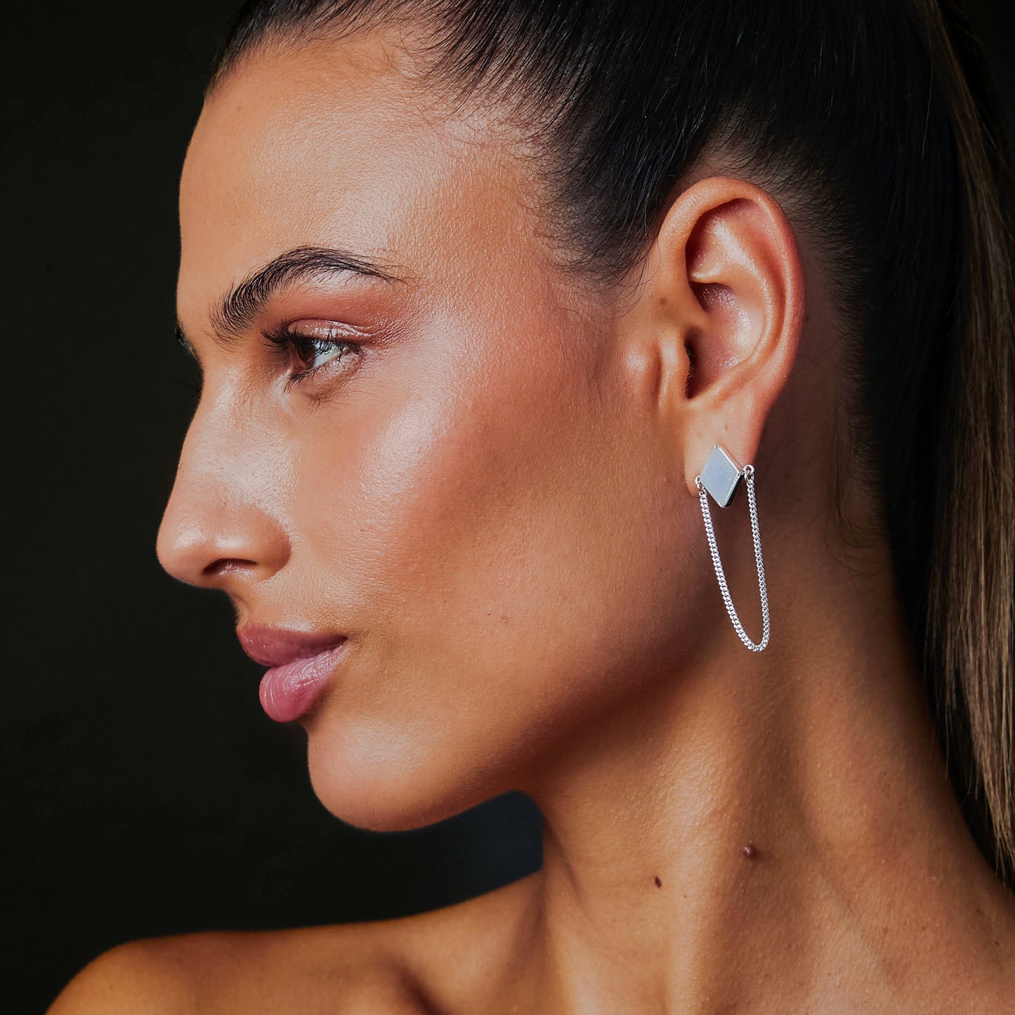 PUYTU EARRINGS CHALCEDONY