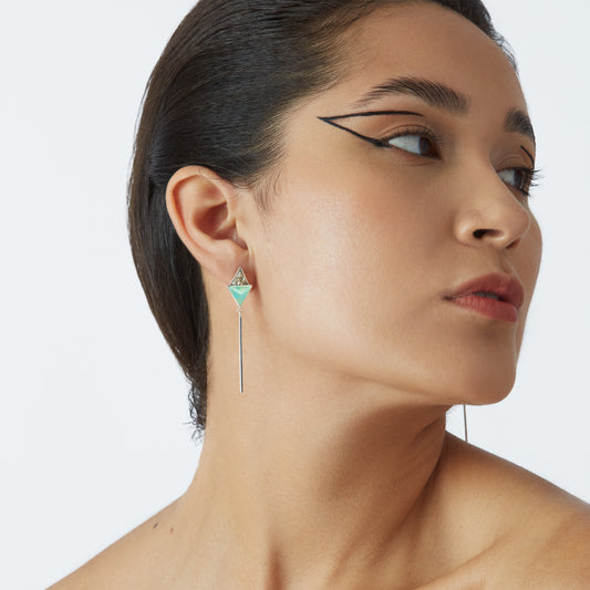 CHUNTU EARRINGS ANDEAN OPAL