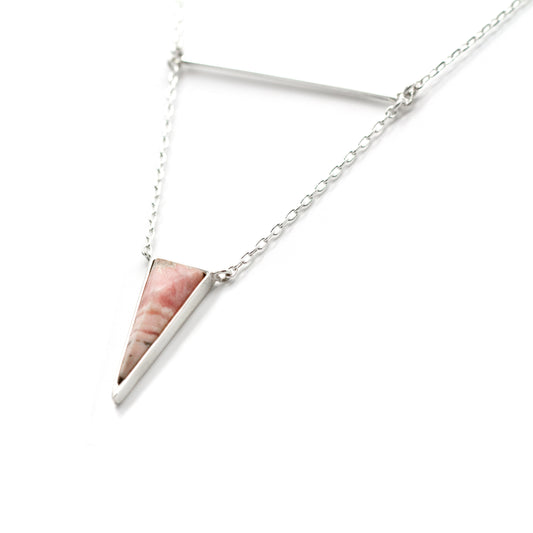 HUACA NECKLACE RHODONITE