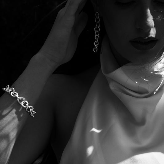 INCHATO BOLD SILVER BRACELET CHAIN