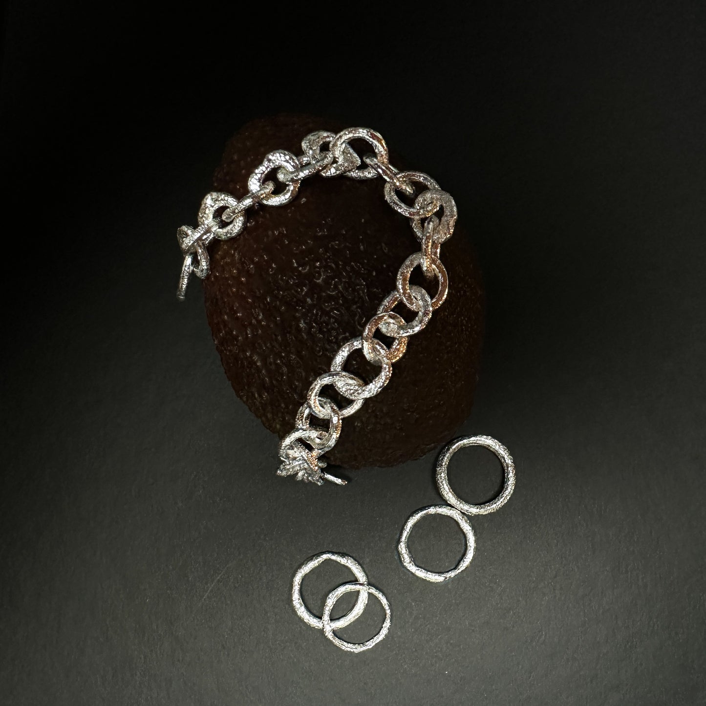 INCHATO BOLD SILVER BRACELET CHAIN