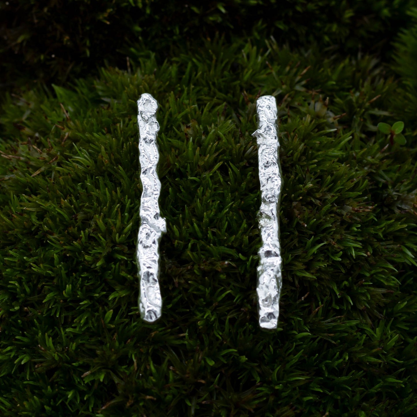 INCHATO SILVER MAXI EARRINGS