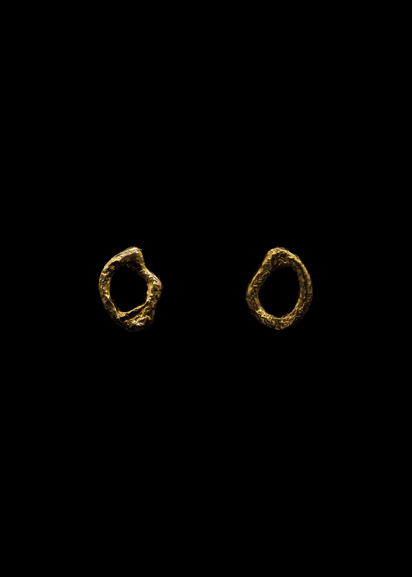 INCHATO CIRCLE GOLD EARRINGS