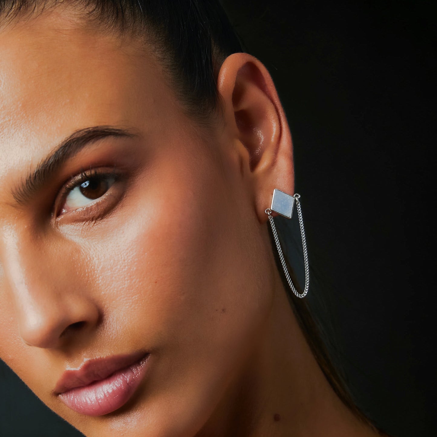 PUYTU EARRINGS CHALCEDONY