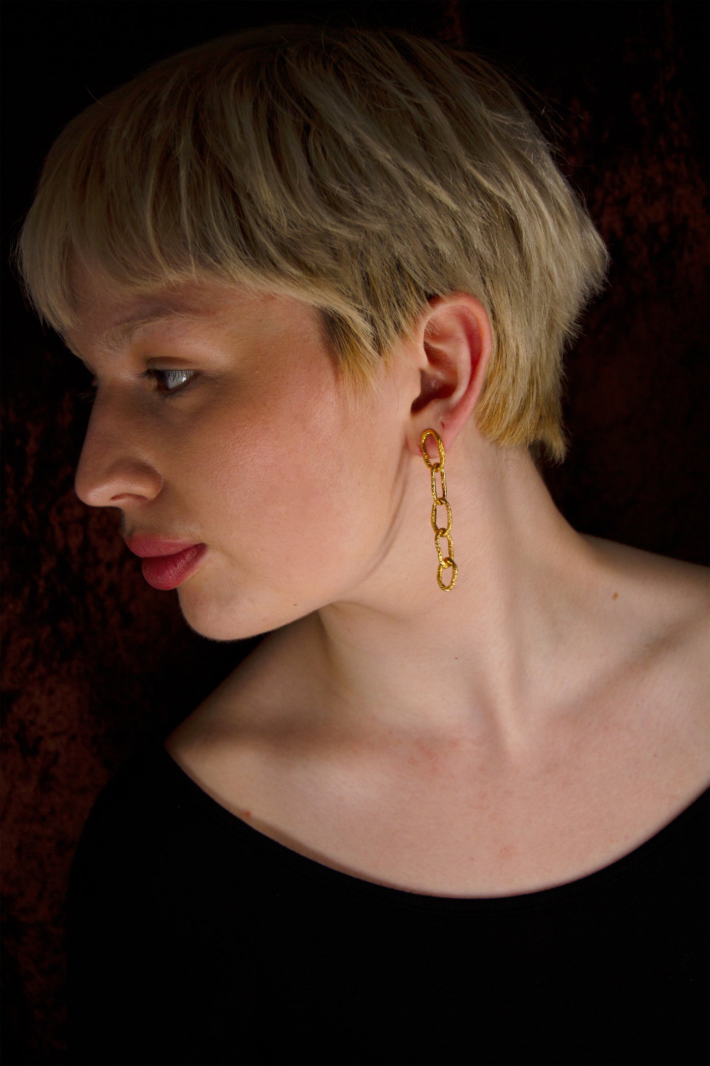 INCHATO BOLD CHAIN OHRRINGE