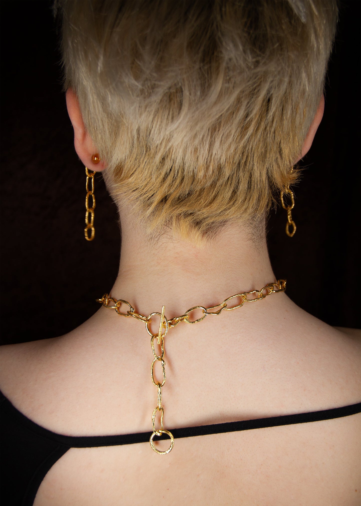 INCHATO BOLD CHAIN OHRRINGE