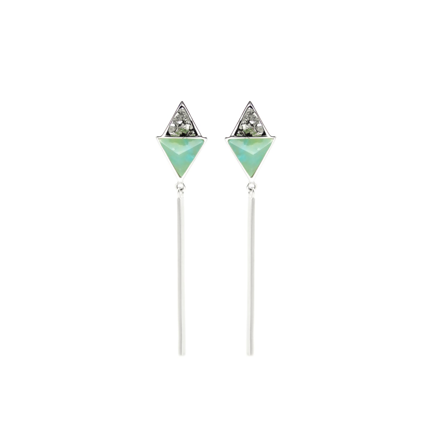 CHUNTU EARRINGS ANDEAN OPAL