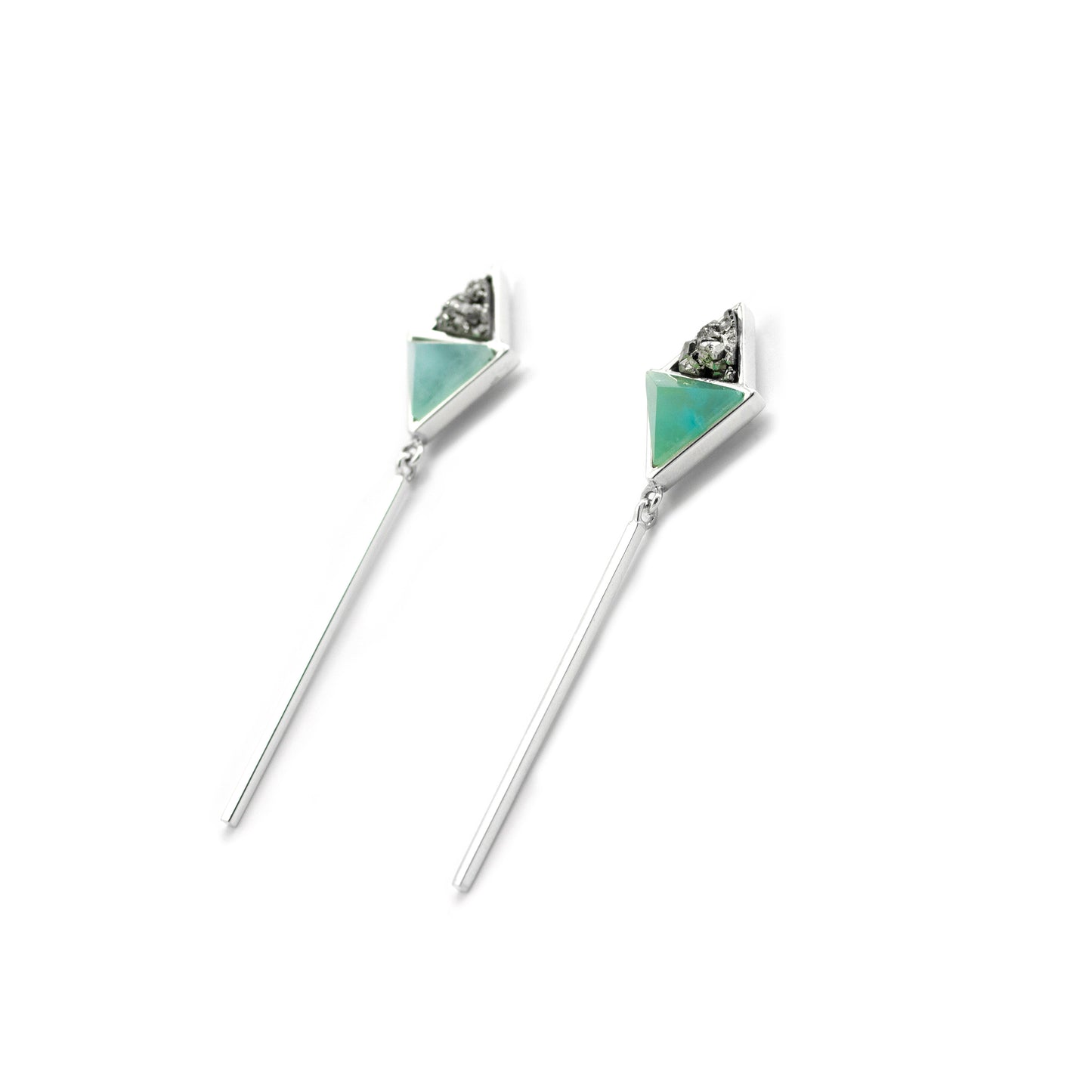 CHUNTU EARRINGS ANDEAN OPAL