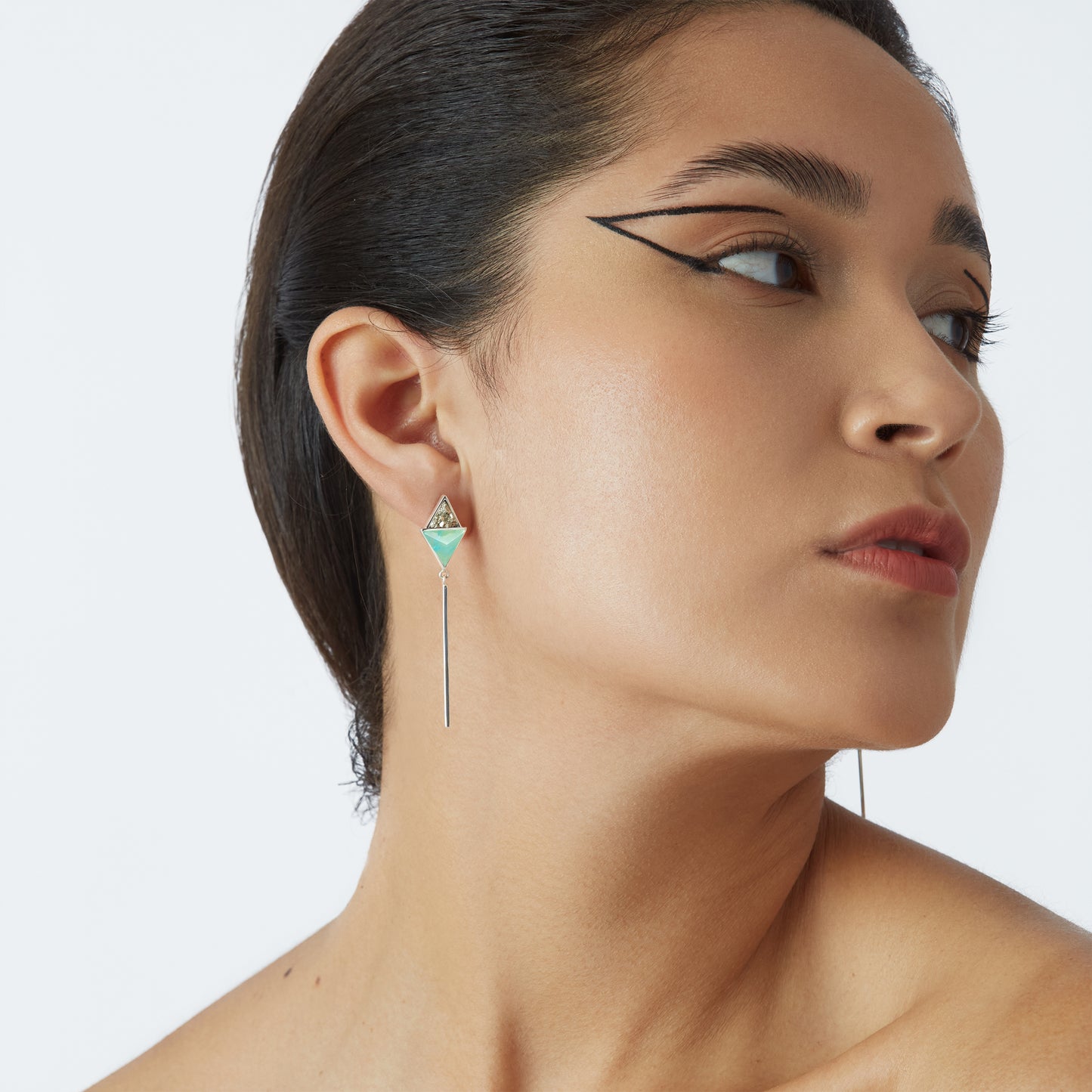 CHUNTU EARRINGS ANDEAN OPAL