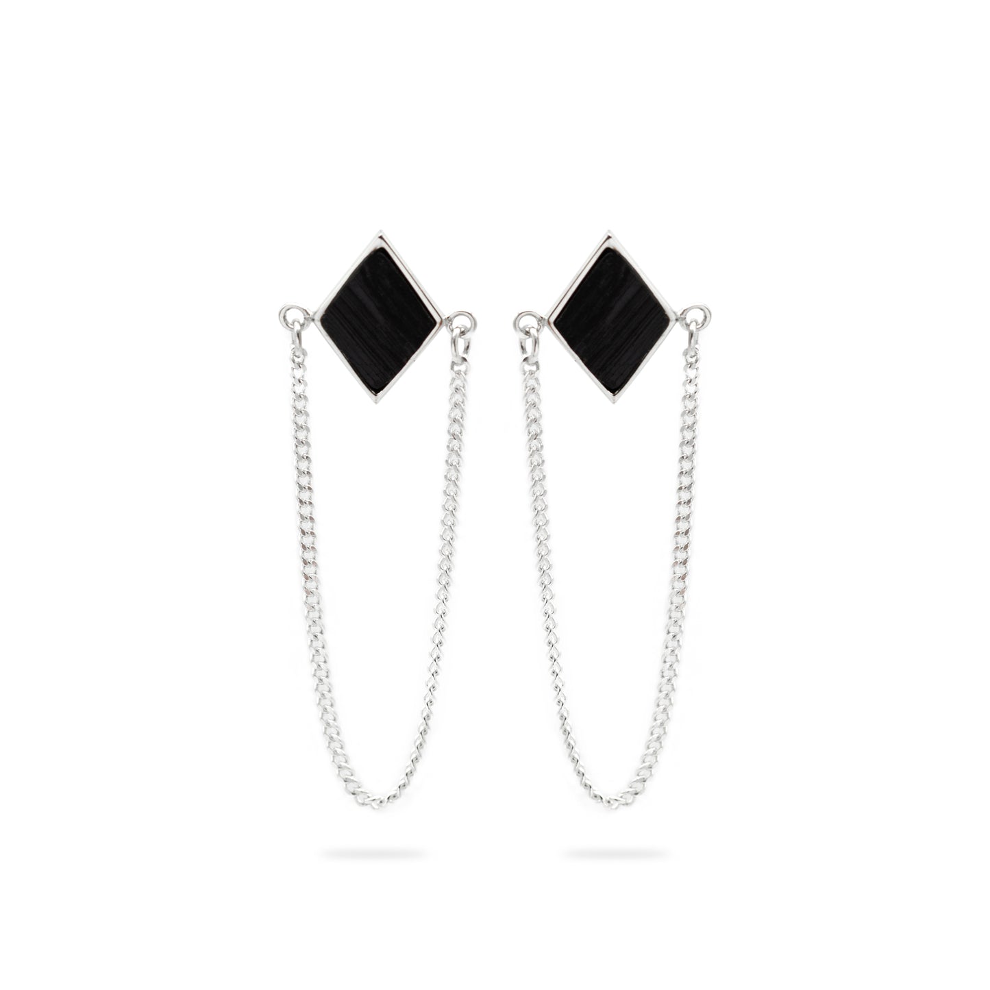 PUYTU EARRINGS BLACK TOURMALINE