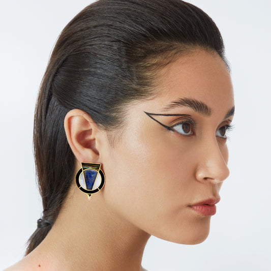 CARAL EARRINGS CHALCEDONY